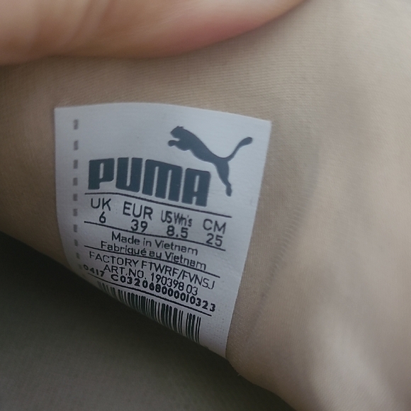 FENTY by Puma Women’s Cream High-Top Sneakers - Picture 2 of 6